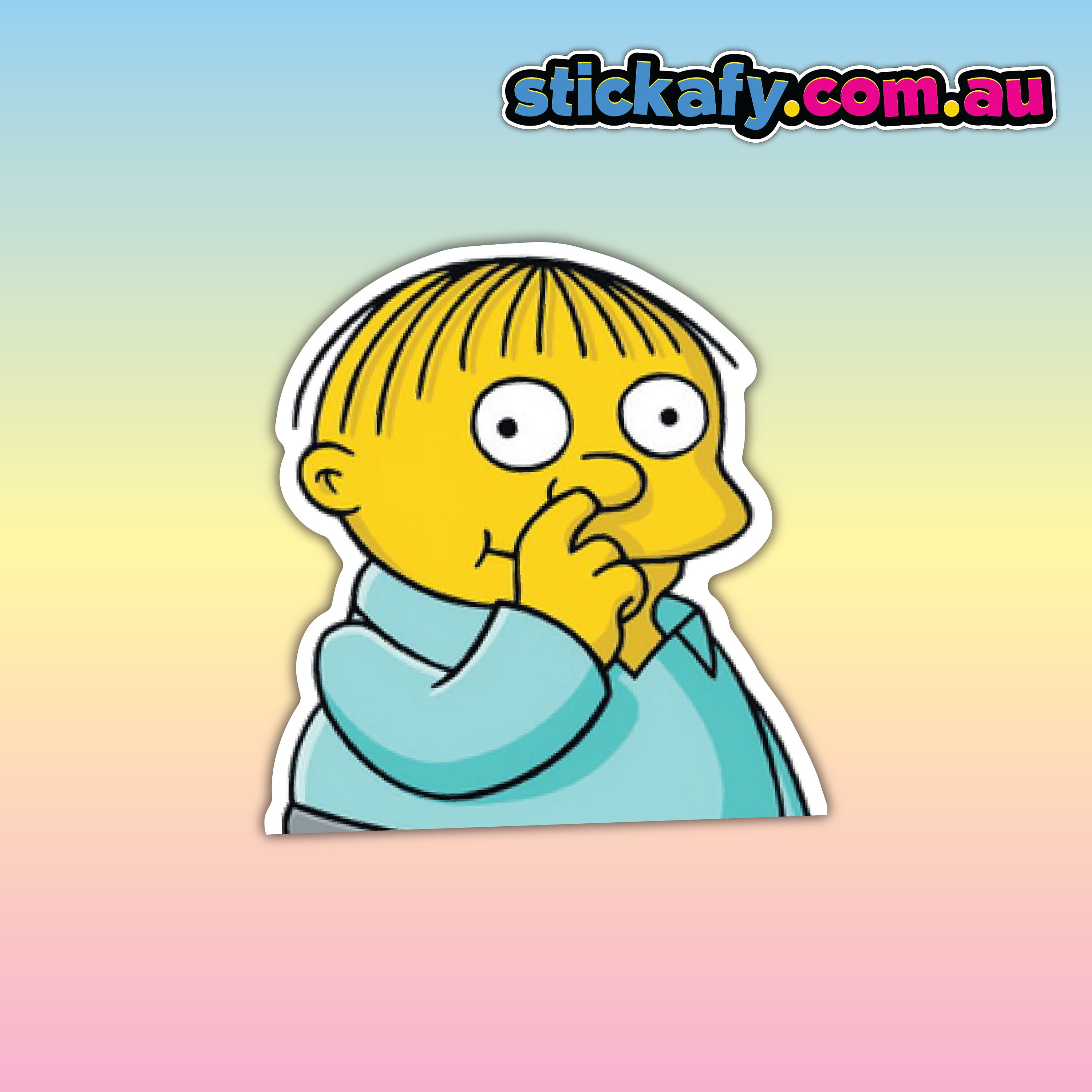 Ralph Wiggum Sticker - Etsy Australia