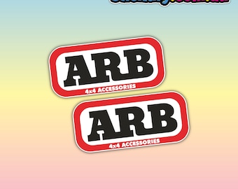 ARB 4x4 Accessories 2 Stickers per order - Waterproof Vinyl Sticker | Aussie Funny Meme Bogan Australia 4x4 4WD Boat Car Window Bumper Decal
