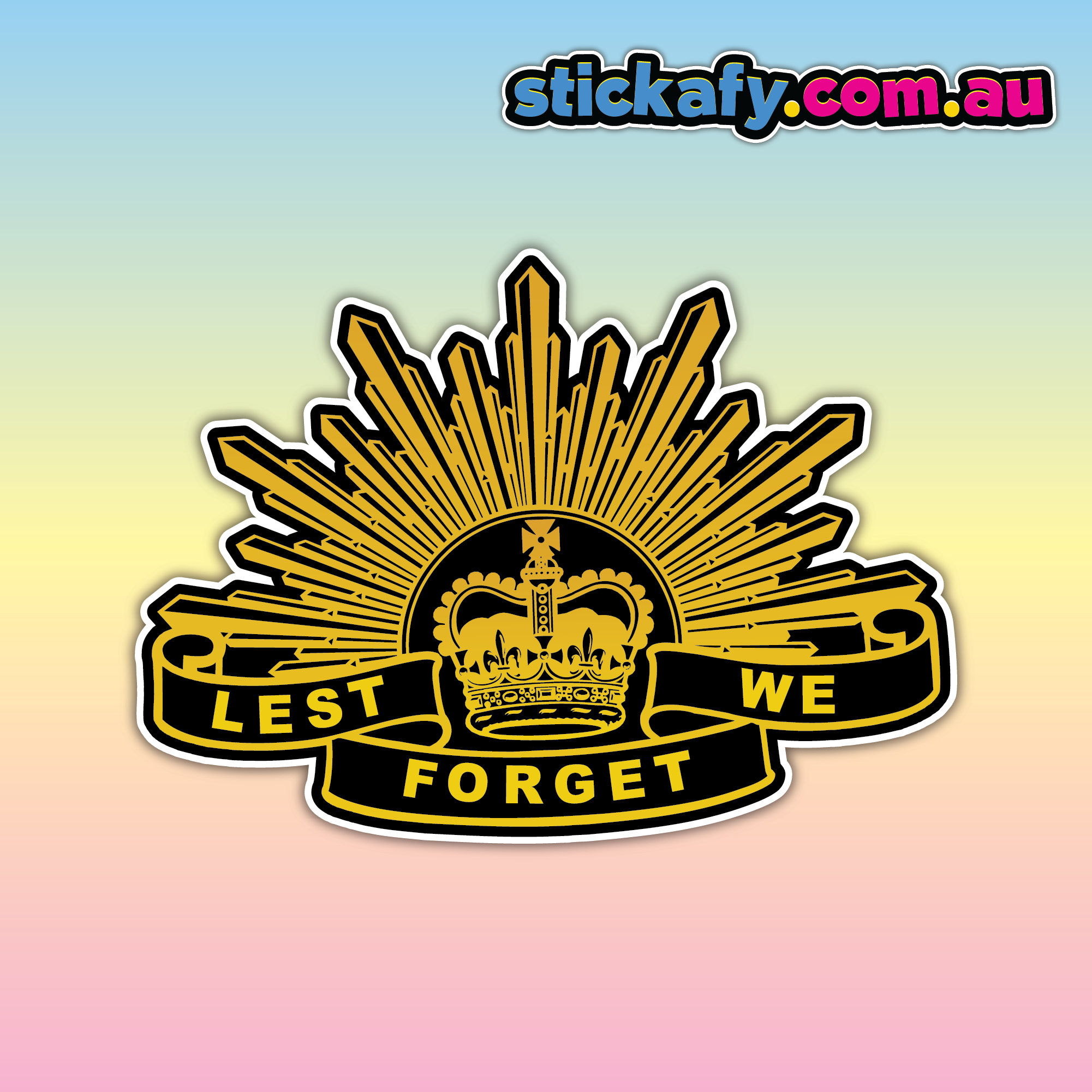 LEST WE FORGET REMEMBRANCE CAR STICKERS DECALS BUMPER WINDOW - Foto 11