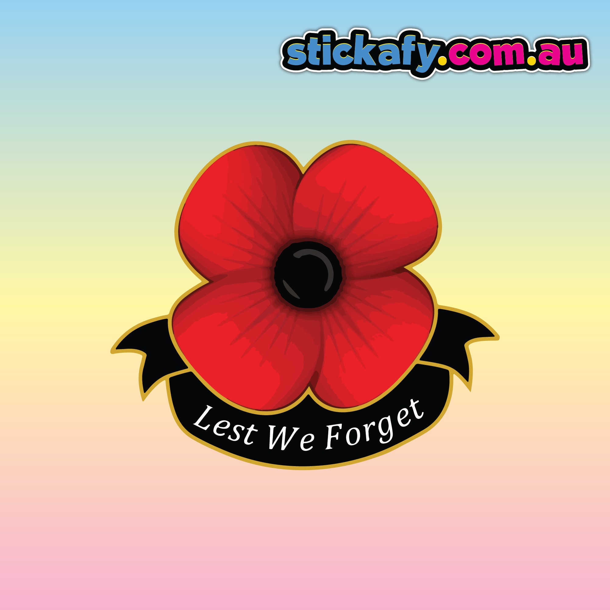 LEST WE FORGET REMEMBRANCE CAR STICKERS DECALS BUMPER WINDOW - Foto 14