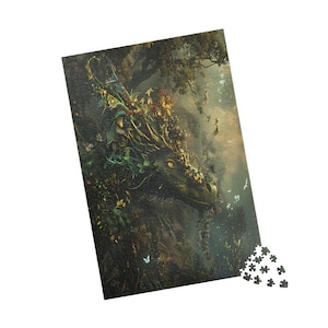 Whispering Woods Dragon Puzzle, Jigsaw Puzzles Adults Kids 1000+ Pieces