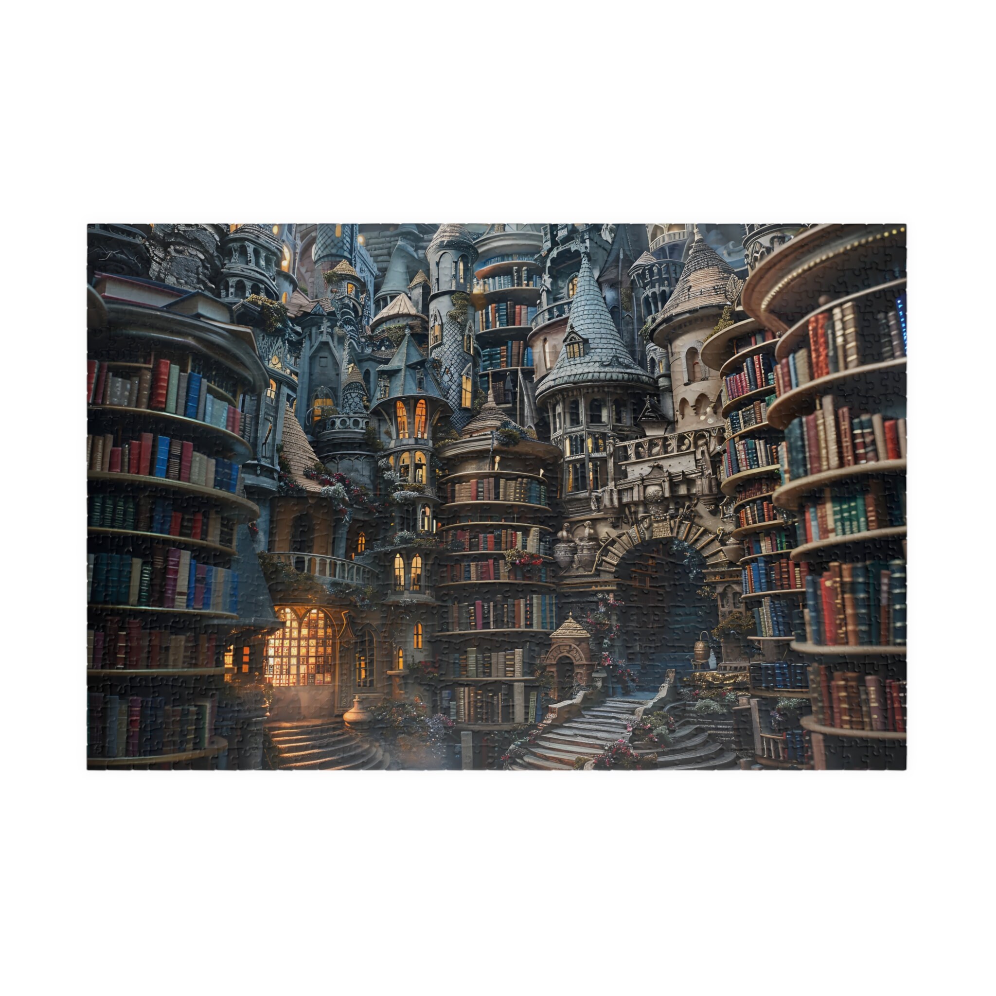 Puzzle, Realmbound Tomes: Whimsical Library Puzzle, Jigsaw Puzzles ...