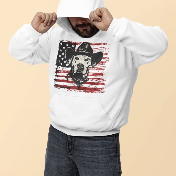 Dog Head American Flag | Hoodies for Men, Hoodies for Women, hooded sweatshirt, funny hoodies, gift for him, gift for her, unisex hoodie
