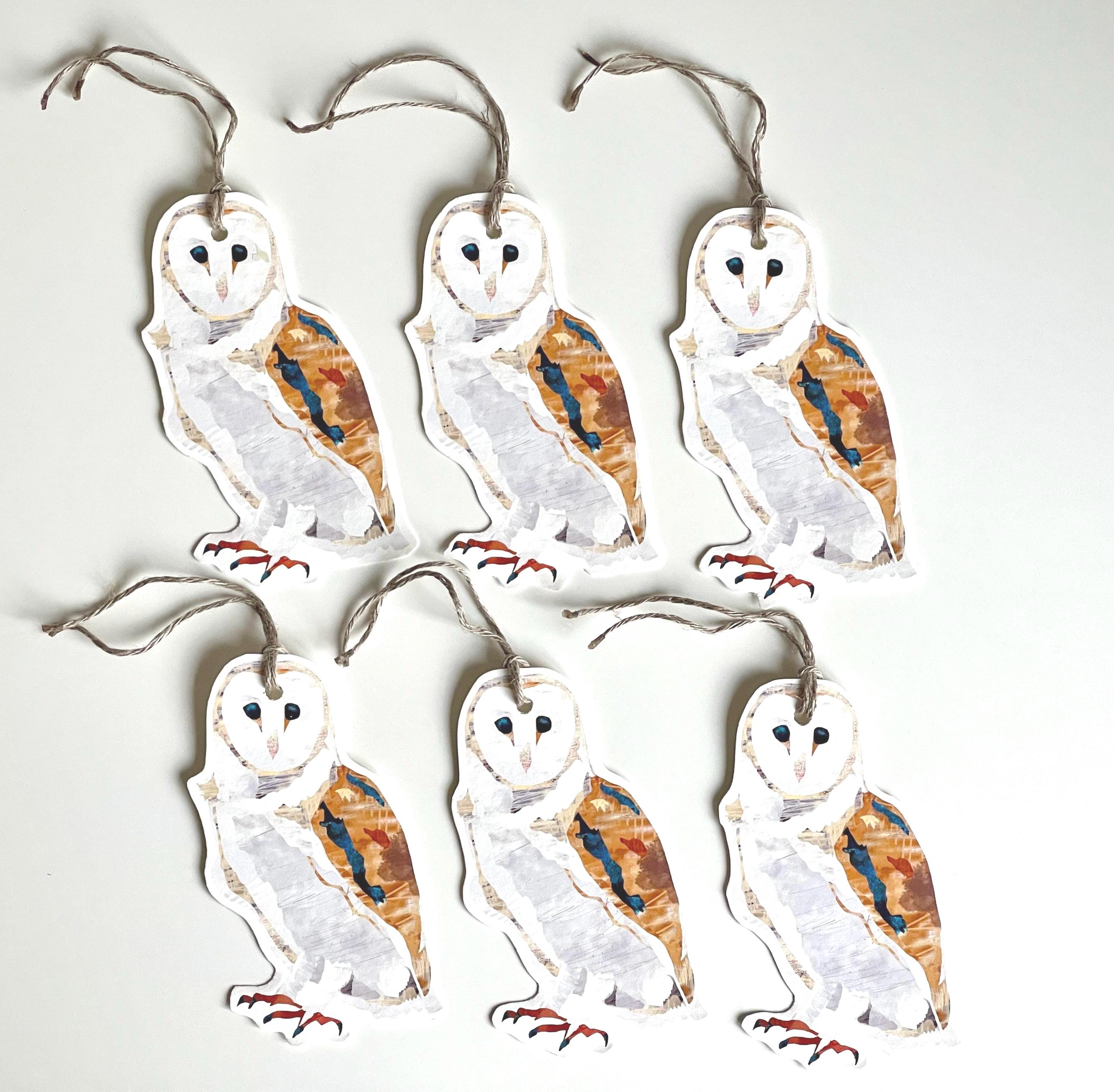 Barn Owl Gift Tags (Set of 6) Illustrated by Sequoia