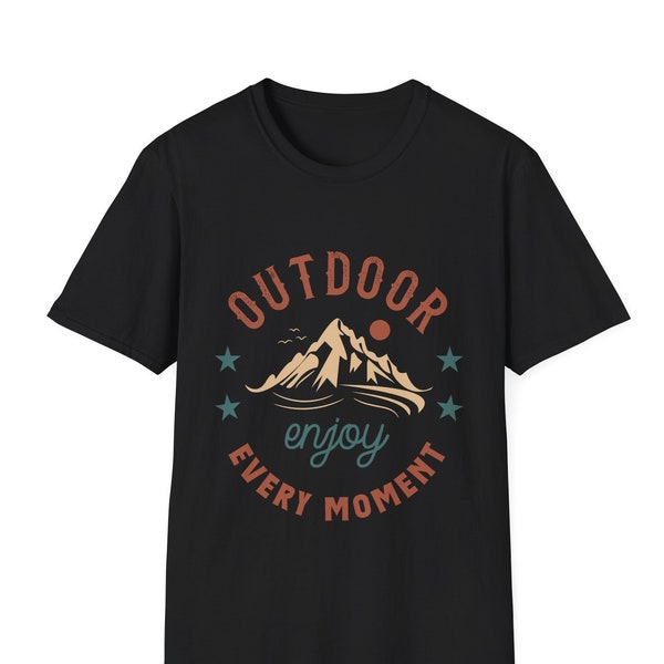 Outdoor enjoy every moment shirt, mountain gift, nature lover, nature is my therapy, mountain shirt, hiking shirt, gift for hiking, outdoor