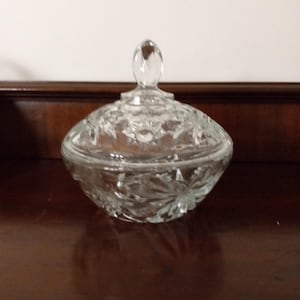 Vintage anchor hocking candy dish with cover