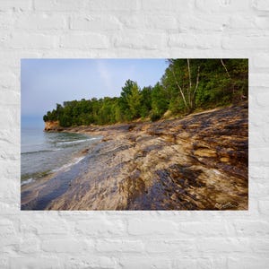 Pictured Rocks Michigan Photography, Northern Michigan Wall Art, Lake Superior Wall Print