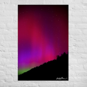 Northern Lights, Aurora Borealis Photographs Canvas Pictures, Astrophotography, Northern Lights Photography