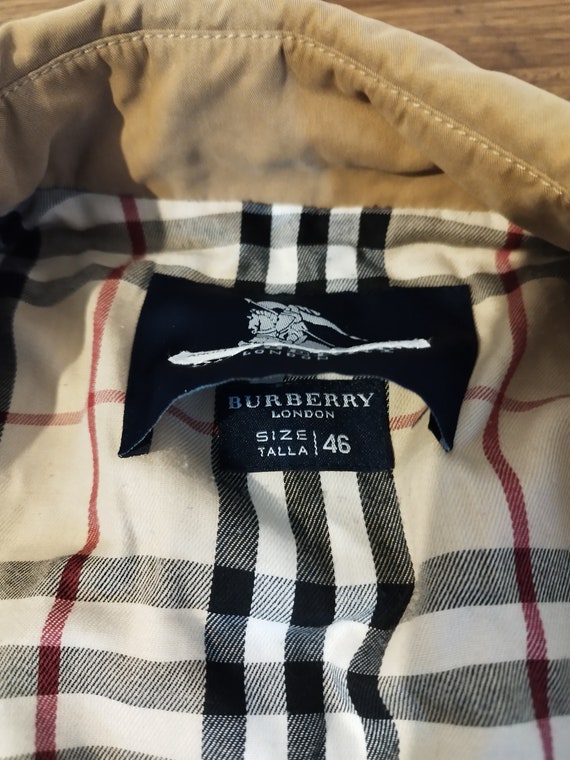 Burberry vintage 80s 90s women's jacket size 46 L… - image 6