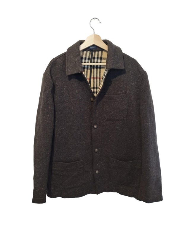Men's Vintage Burberry Jacket/coat, 80s/90s Style, Size 7 - Etsy