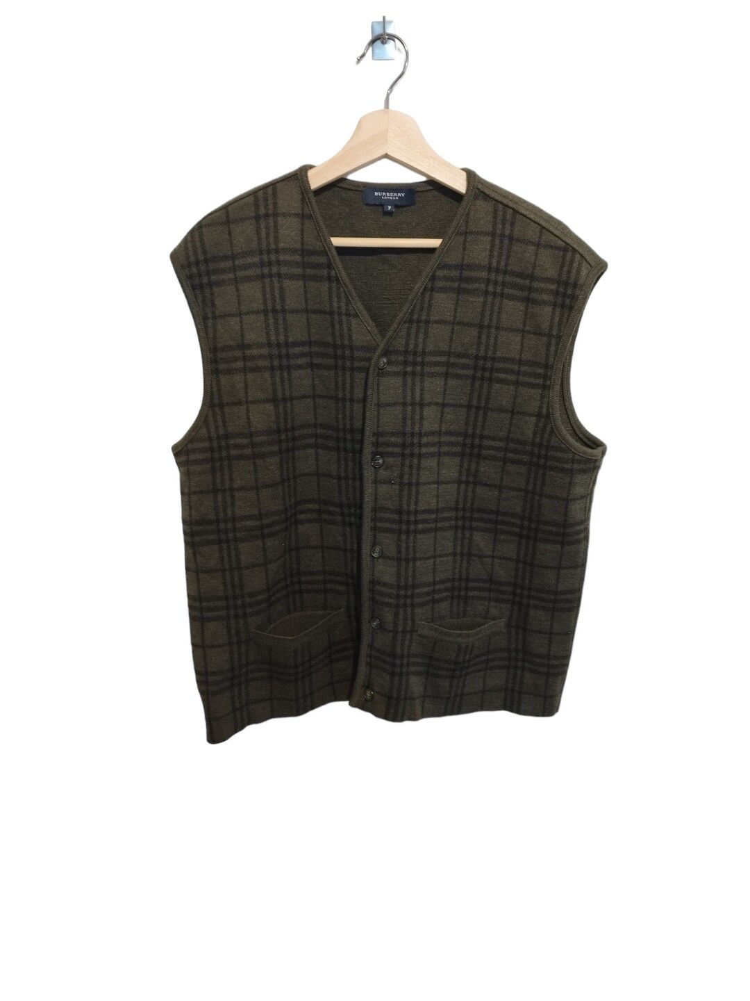 Sweater Vest Sweaters Burberry Dark Green Etsy