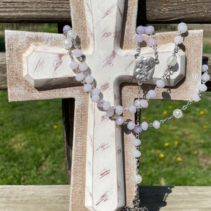 Lavender Holy Family Rosary