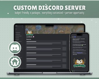 CUSTOM DISCORD SERVER | Budget Friendly | 5 Packages | Partner Opportunity | Cheap | All Designs Accepted | Moderation, Tickets, Logs, etc.