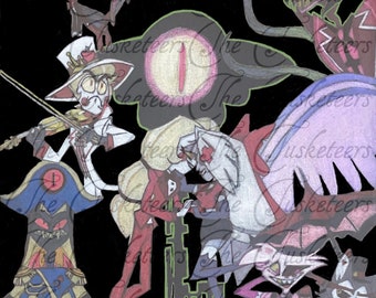 Hazbin Hotel-the Vees Print - Etsy