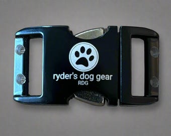 Black Aluminum Buckle for 1.5mm Micro Herm Sprenger Prong Collar