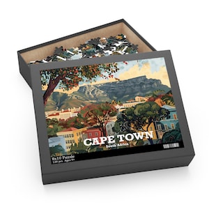Cape Town South Africa World City Travel Jigsaw Puzzle for Adults/Teens (120, 252, 500-Piece) - Perfect Gift for Travel Lovers
