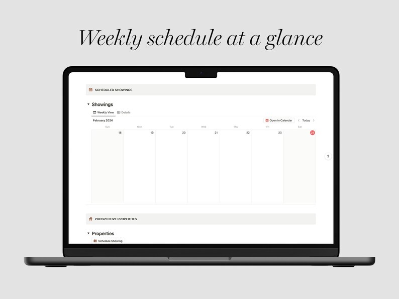 Real Estate CRM Notion Template | Realtors Dashboard | Real Estate Agent Planner | Notion Organizer & Tracker | Property Management System image 3
