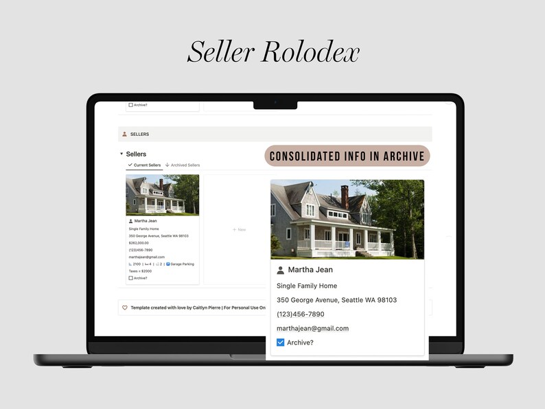 Real Estate CRM Notion Template | Realtors Dashboard | Real Estate Agent Planner | Notion Organizer & Tracker | Property Management System image 6