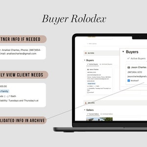 Real Estate CRM Notion Template | Realtors Dashboard | Real Estate Agent Planner | Notion Organizer & Tracker | Property Management System image 5