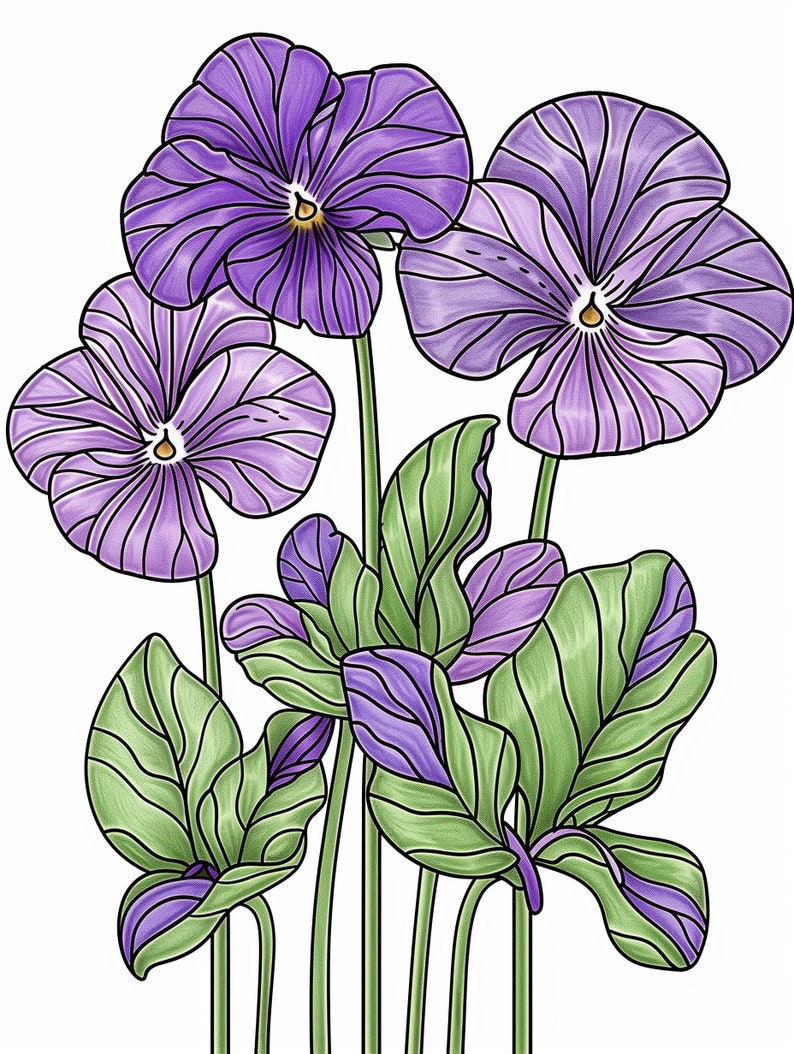 50 Printable State Flower Color Worksheets for Adults and Kids/coloring Page / State Flower ...