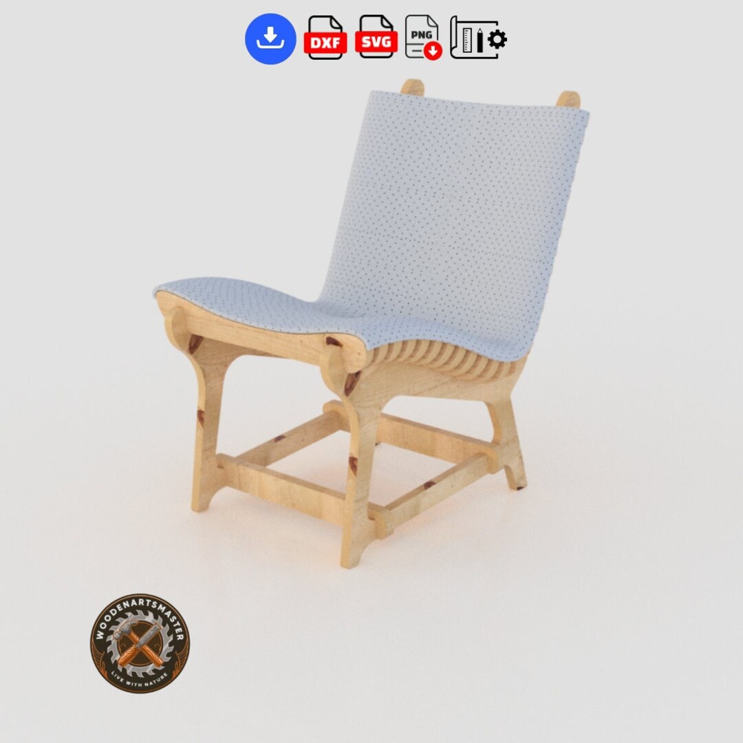Chair Files Lounge Chair digital Files for Download, CNC Furniture Files, CNC Chair ...