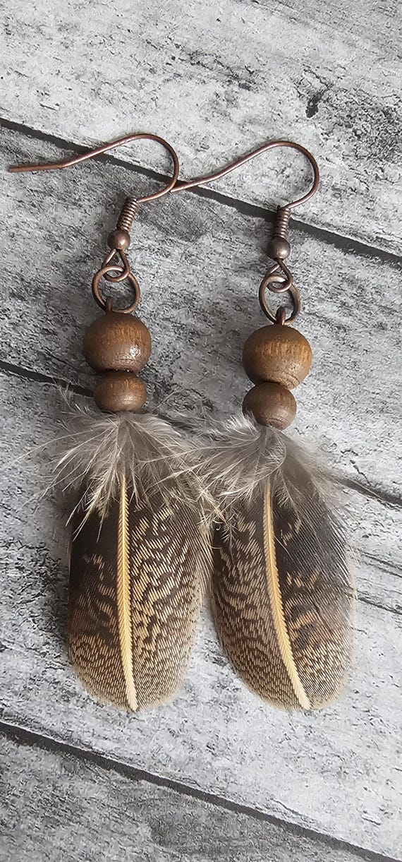 Feather earrings