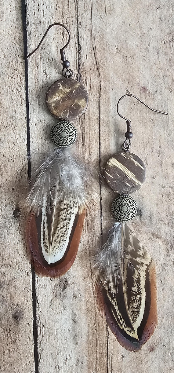 Feather earrings