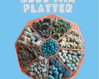 Plato para compartir Blue Mix - Baby Shower / Cumpleaños / Fiesta / Pick and Mix / Sharing Platter / Blue Mix