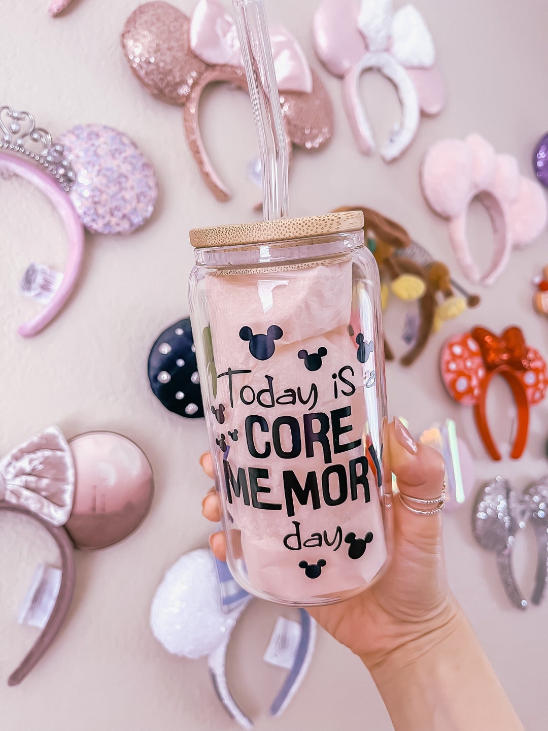 Inside Out Cup, Pixar Cup, Disney Cup, Glass Libby Cup, Cute Glass Cup