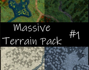 Massive Terrain Pack 1, DnD Battle Map, D&D, Battle Map, Dungeons and Dragons, Fantasy Grounds, Foundry, Roll20, VTT, Digital Map, DnD Maps