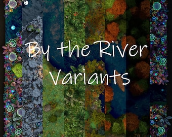 By the River, DnD Battle Map, D&D, Battle Map, Dungeons and Dragons, 5e, Fantasy Grounds, Foundry, Roll20, VTT, Digital Map, DnD Maps