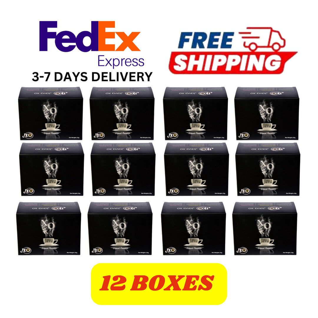 12 Boxes Java XO Coffee Herb for Masculine & Forever Young 120 Sachets ...