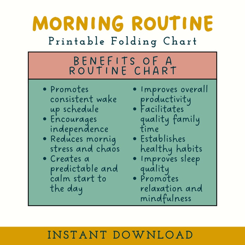 Flip Routine Chart, Morning Routine, Kids Routine Chart, Visual ...