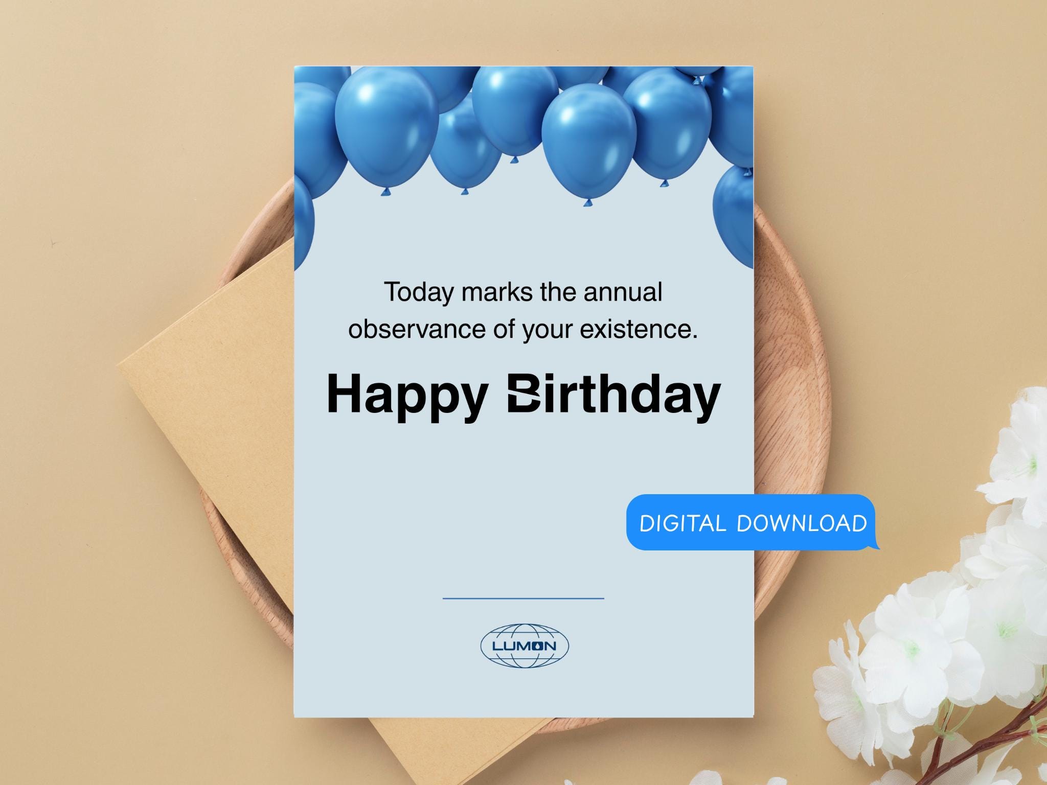 Severance Birthday Card: Lumon Inspired Printable Greeting Card (Digital Download)
