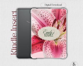 Custom Kindle Insert: Orchid Flower (Printable Digital Download)
