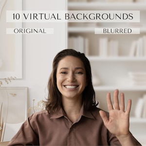 Professionelle Zoom Hintergründe: Virtuelle Kulissen für Home Office & Lehrer (Digitaler Download)