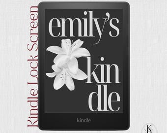 Kindle Lock Screen: Custom Name (EPUB Digital Download) / Also available for Kobo