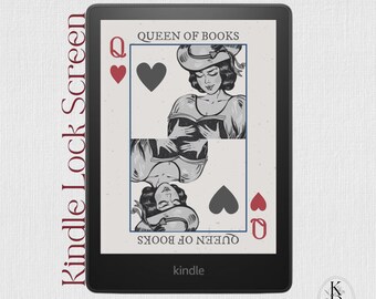 Kindle Lock Screen: Queen of Books (EPUB Digital Download)