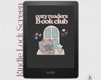 Écran de verrouillage Kindle : conception de club de lecture confortable pour les lecteurs (téléchargement numérique EPUB)