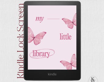 Kindle Lock Screen: Butterfly Design (EPUB Digital Download)