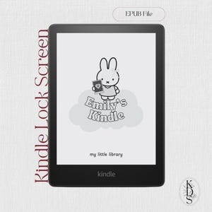 Kindle Lock Screen: Miffy-Inspired Personalized Design (EPUB Digital Download)
