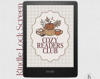 Kindle Lock Screen: Autumn Cozy Readers Club (EPUB Digital Download)