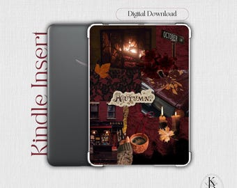 Kindle Insert: Burgundy Fall Collage (PDF Digital Download)