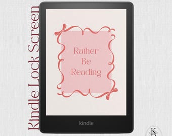 Kindle Lock Screen: Rather Be Reading (EPUB Digital Download)