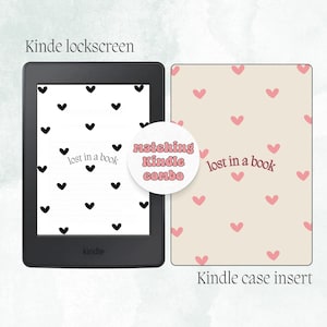 Kindle einlegen | Kindle Sperrbildschirm | Kindle Zubehör Kombi | Kindle Tapete | Druckbare Kindle einfügen | Bücherwurm | Papierweiß, Basic
