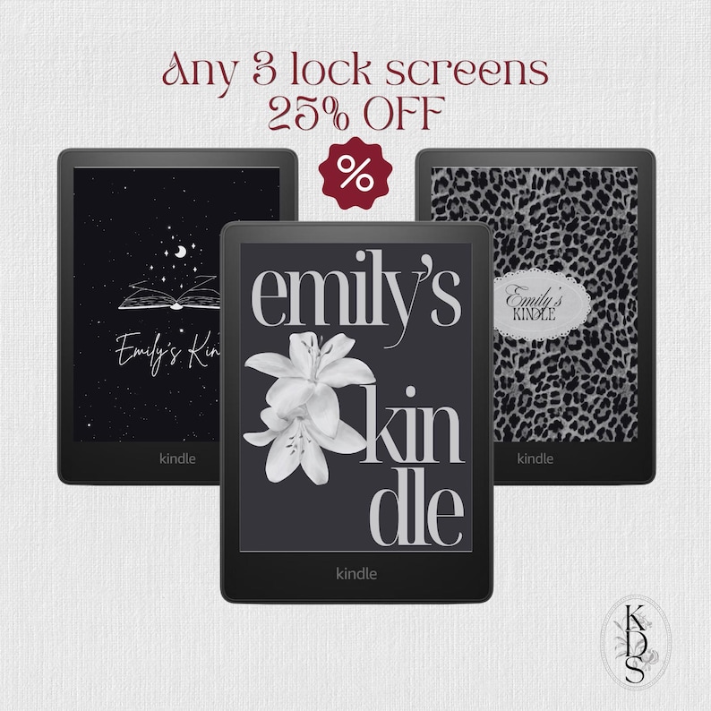 Kindle Lock Rotation Kindle Lock Screen: Custom Name (EPUB Digital Download) / Also ...