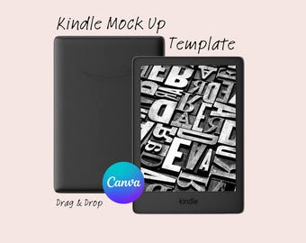 Kindle Canva Mockup for Skin and Lock Screen – E-book Template