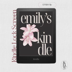 Écran de verrouillage Kindle : nom personnalisé (téléchargement numérique EPUB) / Également disponible pour Kobo