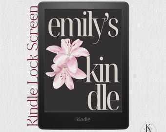 Kindle Lock Screen: Custom Name (EPUB Digital Download) / Also available for Kobo