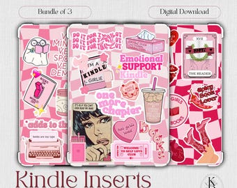Kindle Einlagen Set: Pink, Kariert, Schmutz (Digitaler Download)